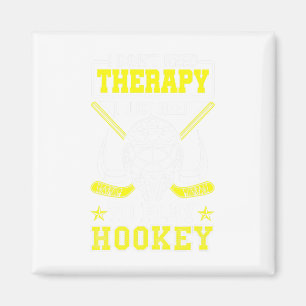 Imán No Necesito Terapia Solo Necesito Jugar Hockey Fu