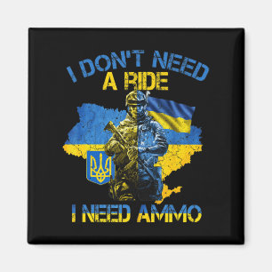 Imán No necesito un viaje necesito un Ammo orgulloso ap