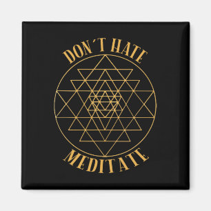 Imán No odies, medita Geometría Sagrada Para Yoga Y