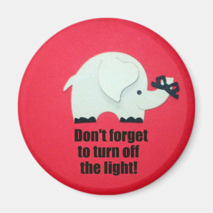 Imán ¡No olvides apagar la luz!