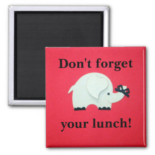 Imán ¡No olvides tu almuerzo!