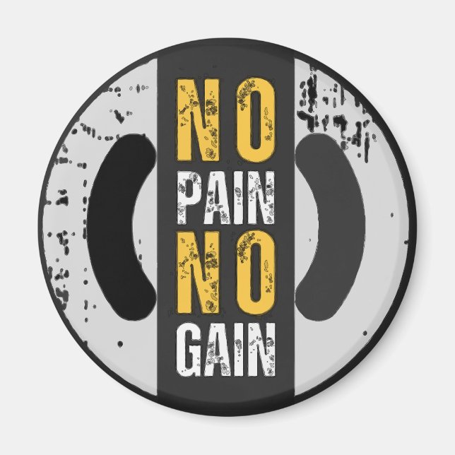 Imán No Pain No Gain (Frente)