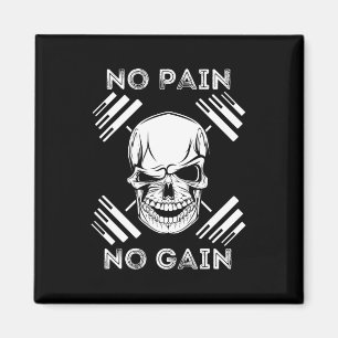 Imán No Pain No Gain - Entrenamiento de Powerlifting Gi