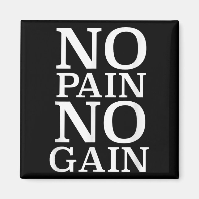 Imán No Pain No Gain Motivation  (Frente)