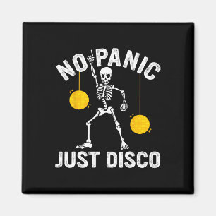 Imán No Pánico Sólo Disco Funny Skeleton Dancing Gótico