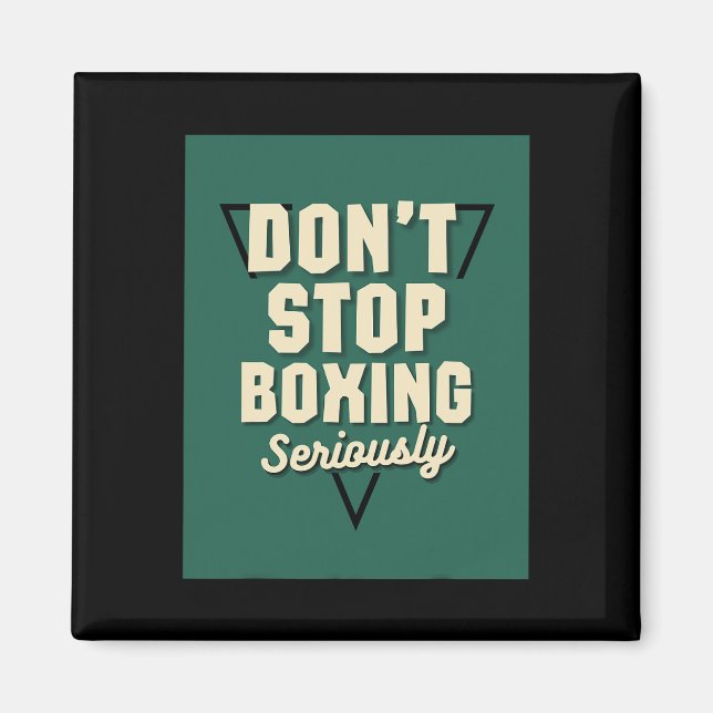 Imán No pares el boxeo (Frente)