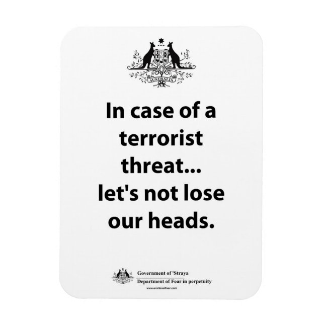 Imán No perdamos la cabeza. (Vertical)