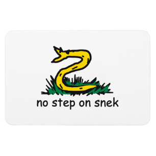 Imán No pisar a la serpiente memes parodia de Gadsden S
