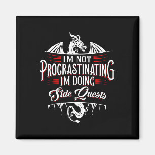 Imán No Procrastinando Misiones Secundarias Divertido J