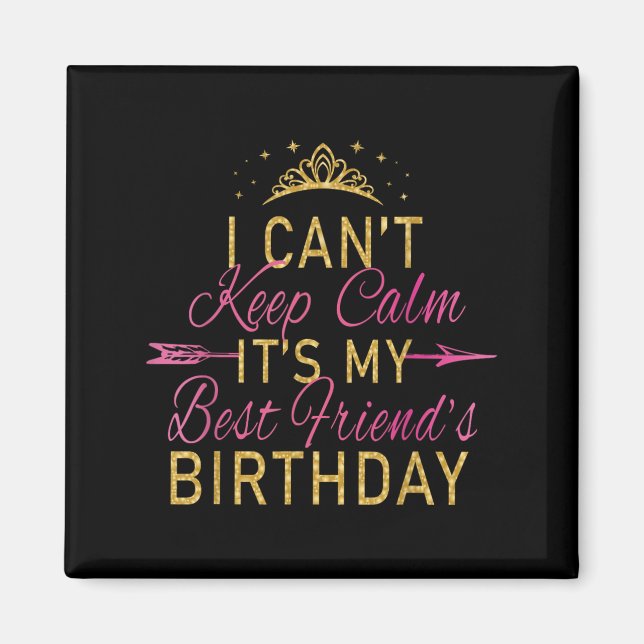 Imán No puedo calmarme es fiesta de cumpleaños de mi am (Frente)