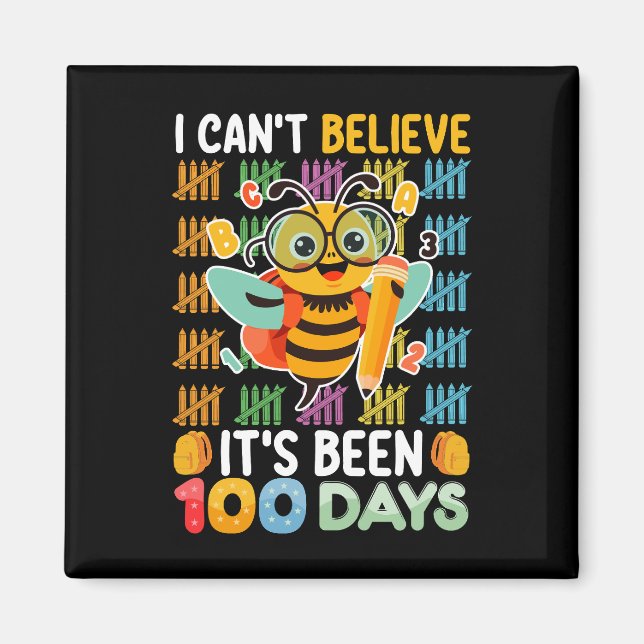 Imán No puedo creer que hayan pasado 100 días de escuel (Frente)