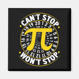 Imán No Puedo Detener Pi No Parará Matemáticas Día Pi D