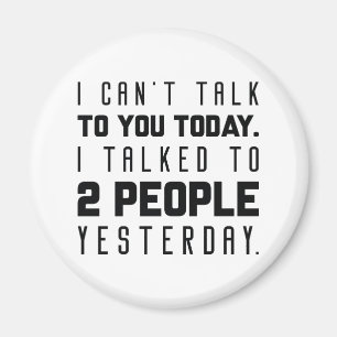 Imán No puedo hablar contigo hoy