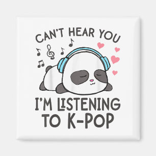 Imán No puedo oírte estoy escuchando a mujeres kawaii d