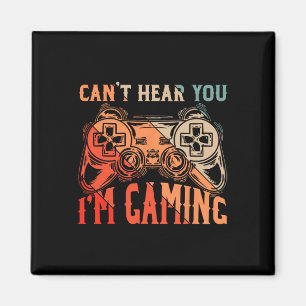 Imán No puedo oírte, estoy jugando con camiseta, divert