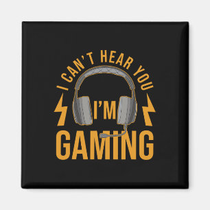 Imán No puedo oírte, estoy jugando con camiseta, divert