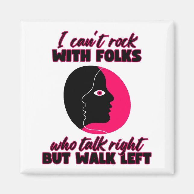 Imán No puedo rodar con la gente (Frente)