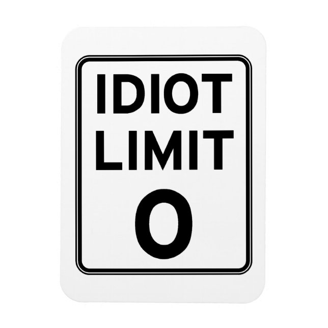 Imán No puedo tratar con más idiotas (Vertical)