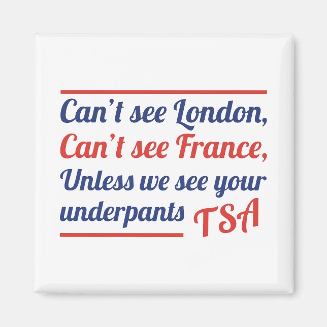 Imán No puedo ver Londres (Frente)