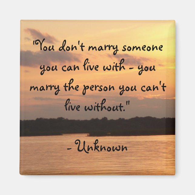 Imán "...no puedo vivir sin" Magnet (Frente)