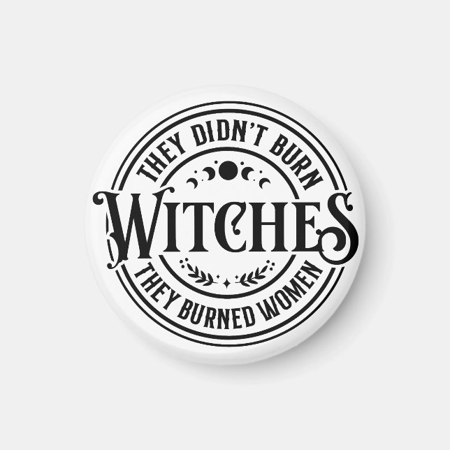 Imán No quemaron brujas (Frente)