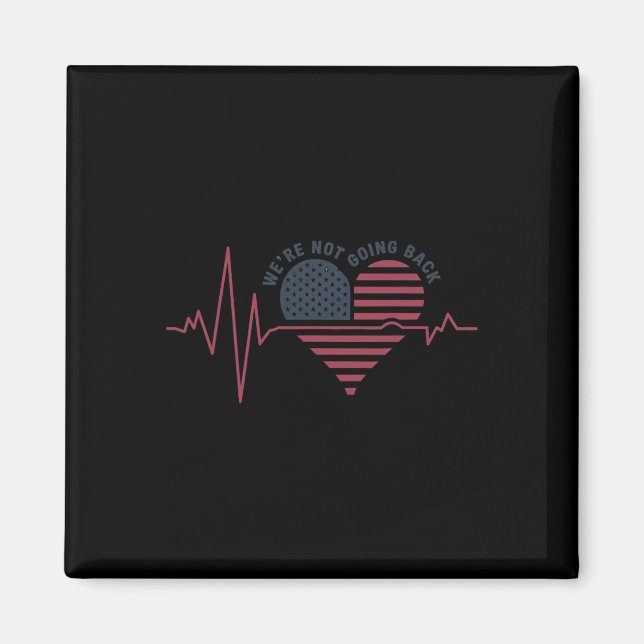 Imán No retroceder en las elecciones de Harris W Waltz (Frente)