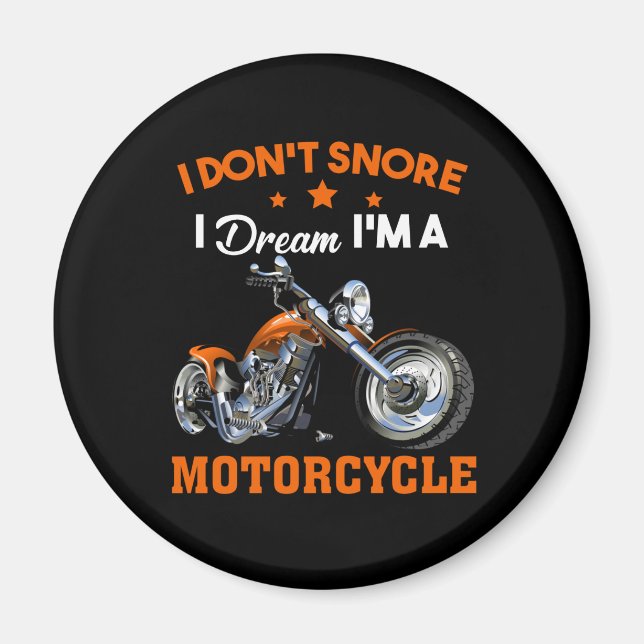 Imán No ronco, sueño que soy una motocicleta (Frente)
