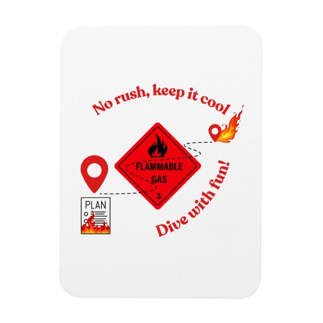 Imán No Rush Keep It Cool Trucker (Vertical)