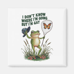 Imán No sé a dónde voy pero soy rana gay