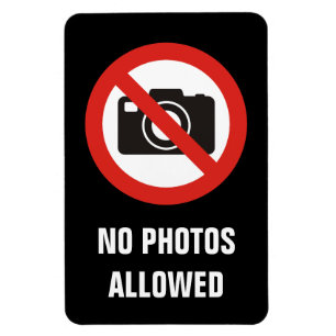 Imán No se permiten fotos