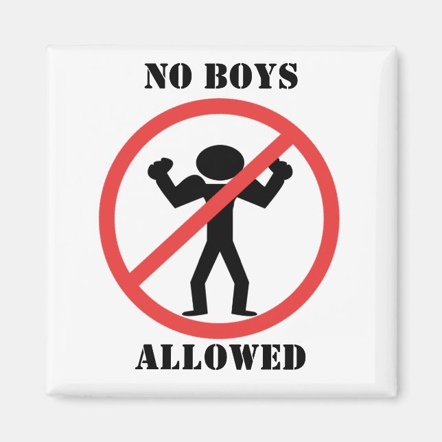 Imán No se permiten niños (Frente)