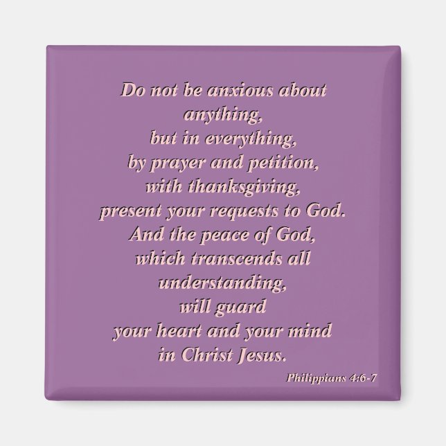 Imán No se preocupe (melocotón) (Frente)