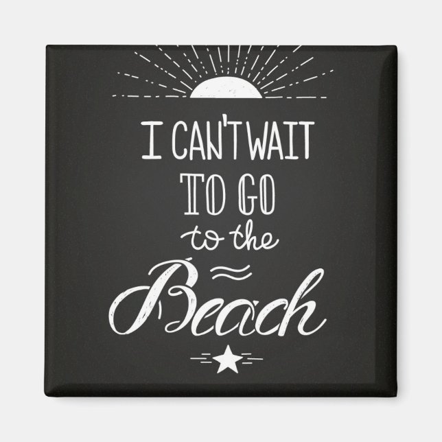 Imán No Se Puede Esperar Para Ir A La Playa (Frente)
