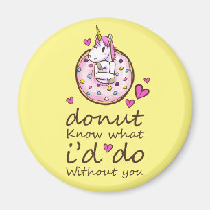 Imán No sé qué haría sin ti  Unicornio