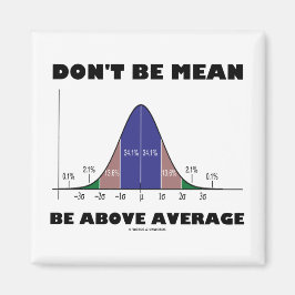 Imán No seas mezquino por encima del promedio (Humor de