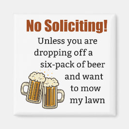 Imán No solicitas a menos que te vayas de la cerveza