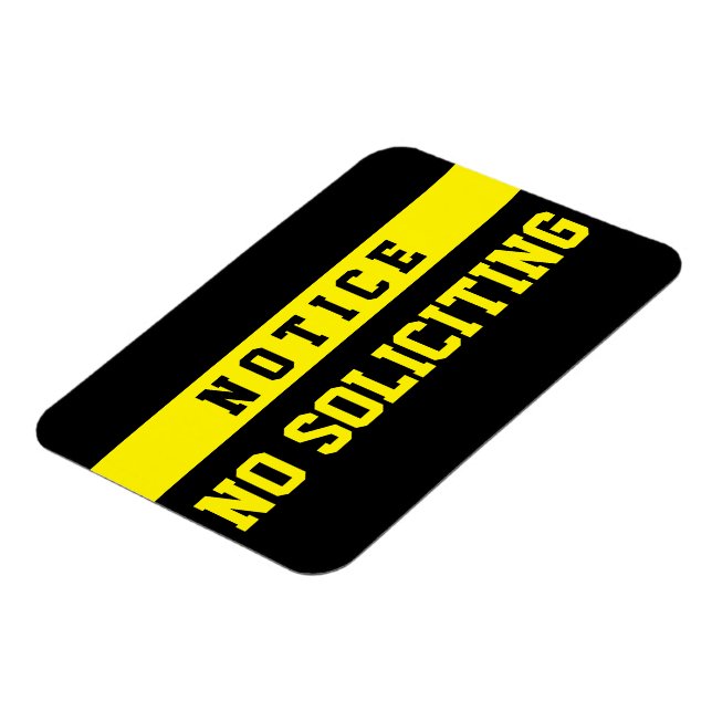 Imán No Soliciting [Magnet] (Lado Izquierdo)