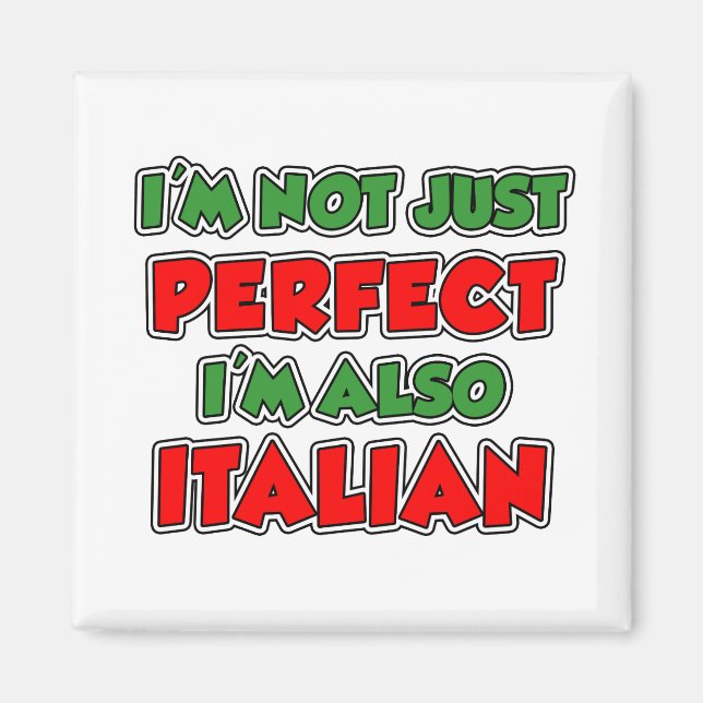Imán No sólo un italiano perfecto (Frente)