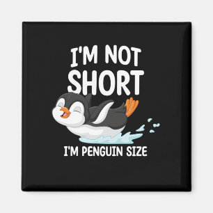Imán No soy bajo, soy de tamaño pingüino
