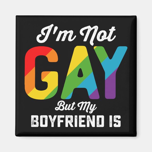 Imán No soy gay, pero mi novio es un divertido orgullo  (Frente)