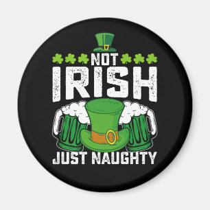 Imán No soy irlandés, solo travieso divertido día de Sa