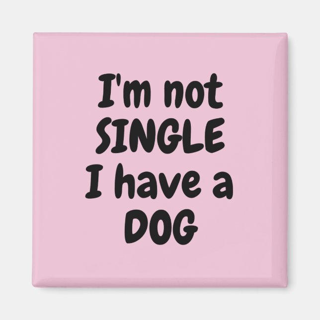 Imán No soy Single Square Magnet (Frente)