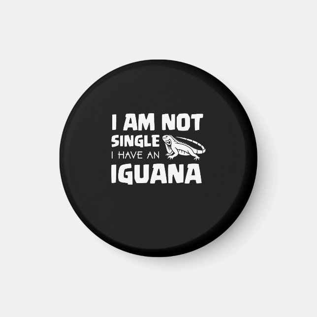 Imán No soy soltero Tengo una Iguana (Frente)