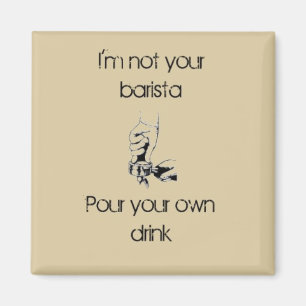 Imán No soy un barista