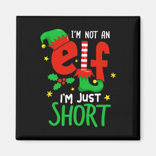 Imán No soy un elfo sólo Navidades graciosos chicos