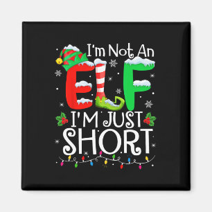 Imán No Soy Un Elfo Soy Solo Bajo Feliz Navidad Familia