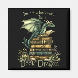 Imán No soy un gusano de biblioteca divertida fantasía 