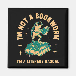 Imán No soy un ratón de biblioteca soy una rana bribona