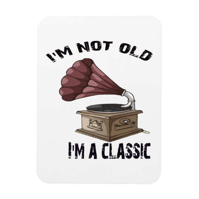 Imán No soy viejo, soy clásico (Vertical)