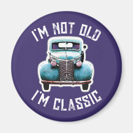 Imán No soy viejo Soy un gráfico clásico de coches